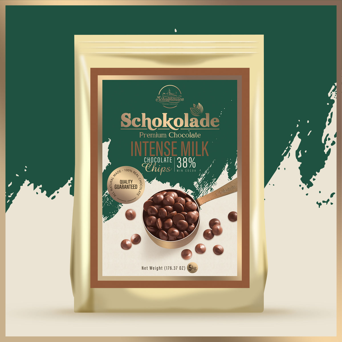 Schokolade Intense Milk Chocolate Chips 38% Cocoa