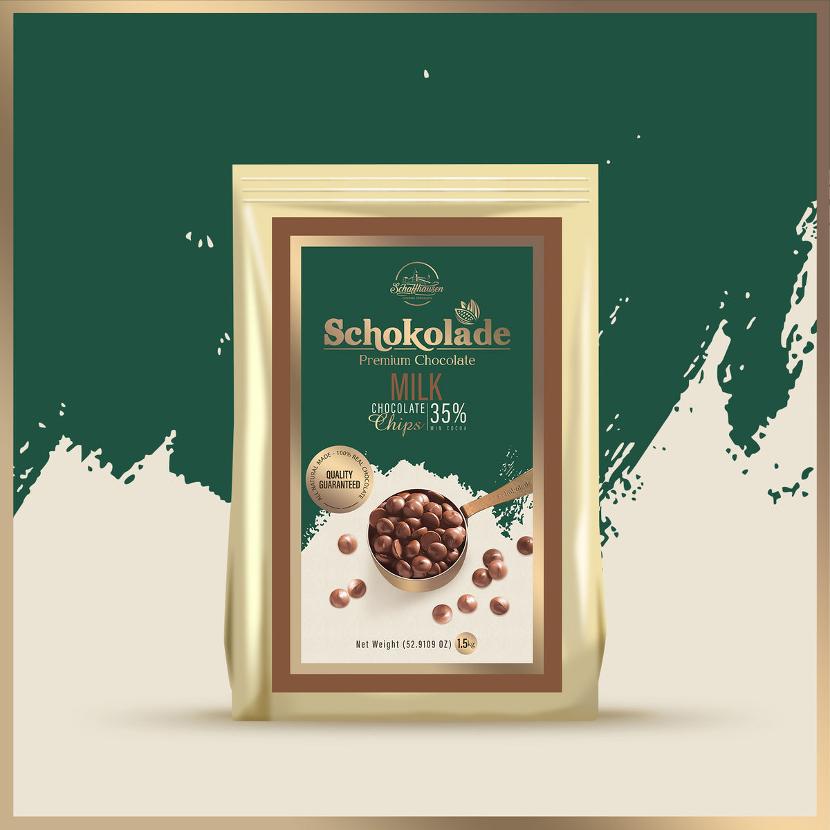 Schokolade Milk Chocolate Chips 35% Cocoa